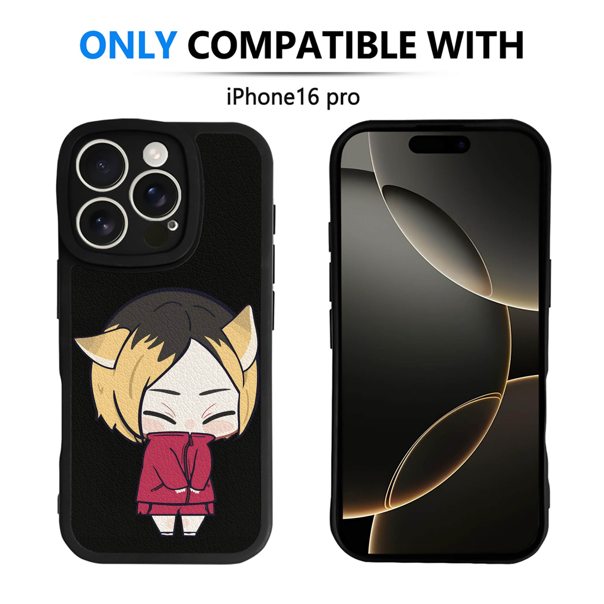 （画像用） ハイキュー!! Haikyu!! 【iPhone 16シリーズ対応】シリコンスマホケース（レザー調） 材質：シリコン